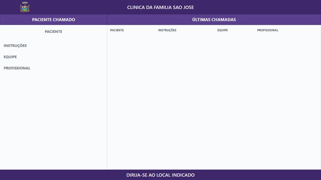 Sistema Chamador da Saúde