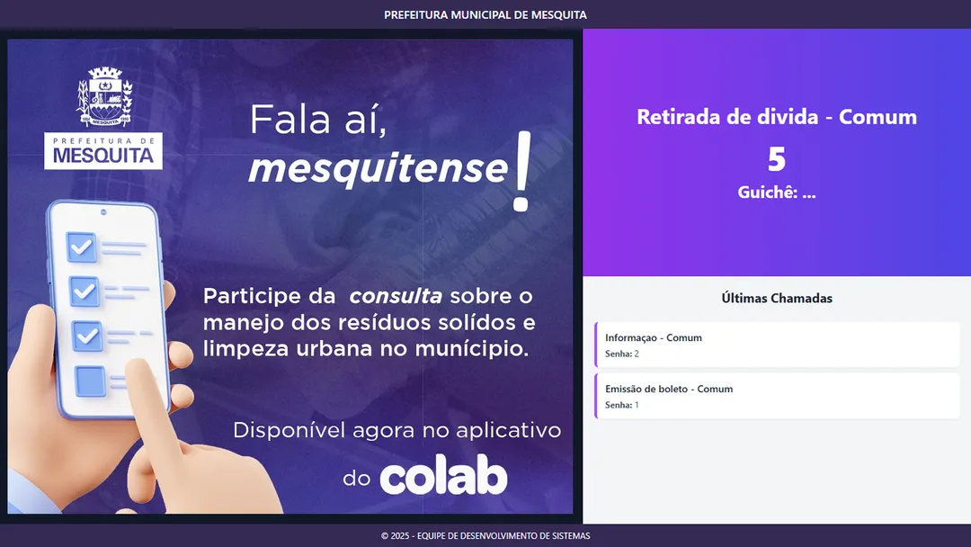 Sistema Chamador da Procuradoria